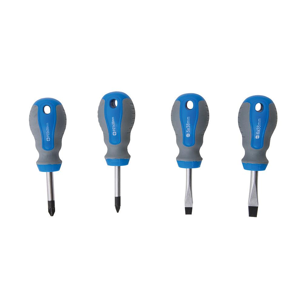 Silverline Stubby Screwdriver Set 4pce