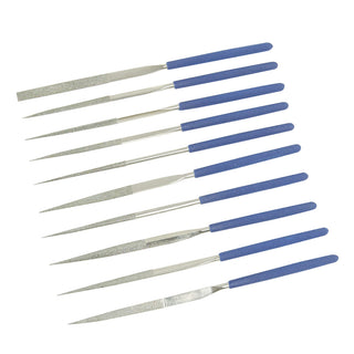 Silverline Diamond Needle File Set 10pce