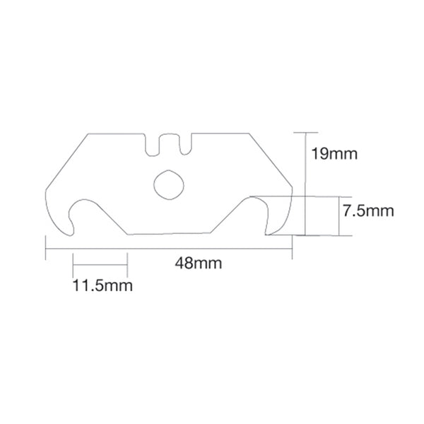 Silverline Hooked Utility Blades 10pk