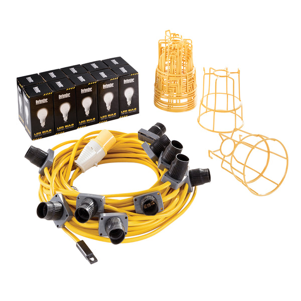 Defender 100W LED ES Festoon Kit 22m