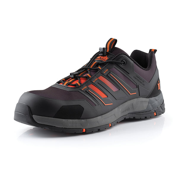 Scruffs Air Safety Trainer Black/Orange