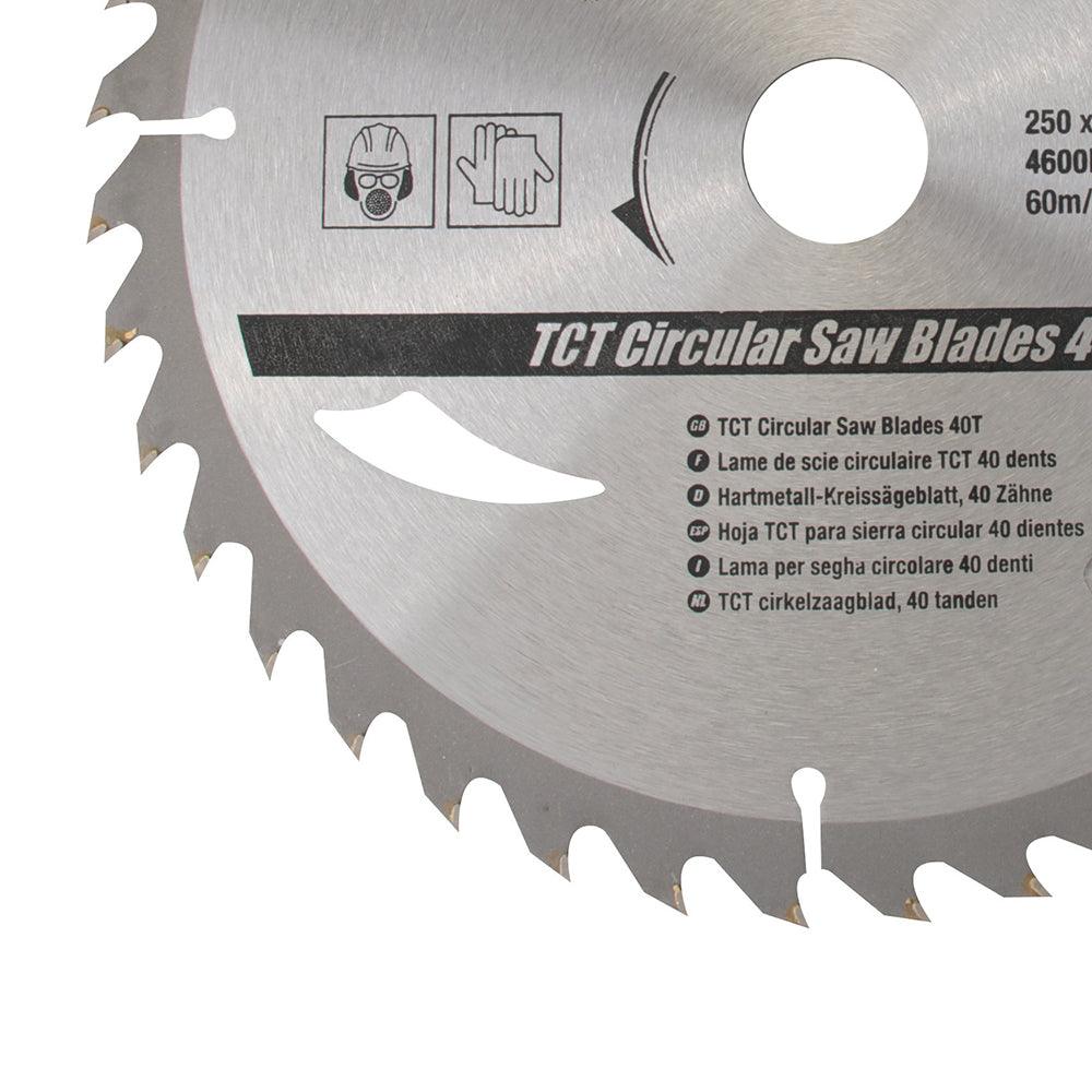 Silverline TCT Circular Saw Blades 40, 60T 2pk - 0