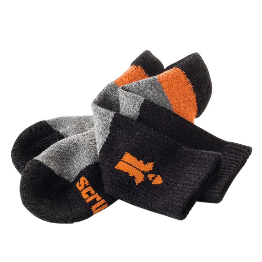 Scruffs Trade Socks Black 3pk