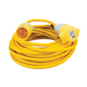 Defender Extension Lead Yellow 2.5mm2 16A 14m