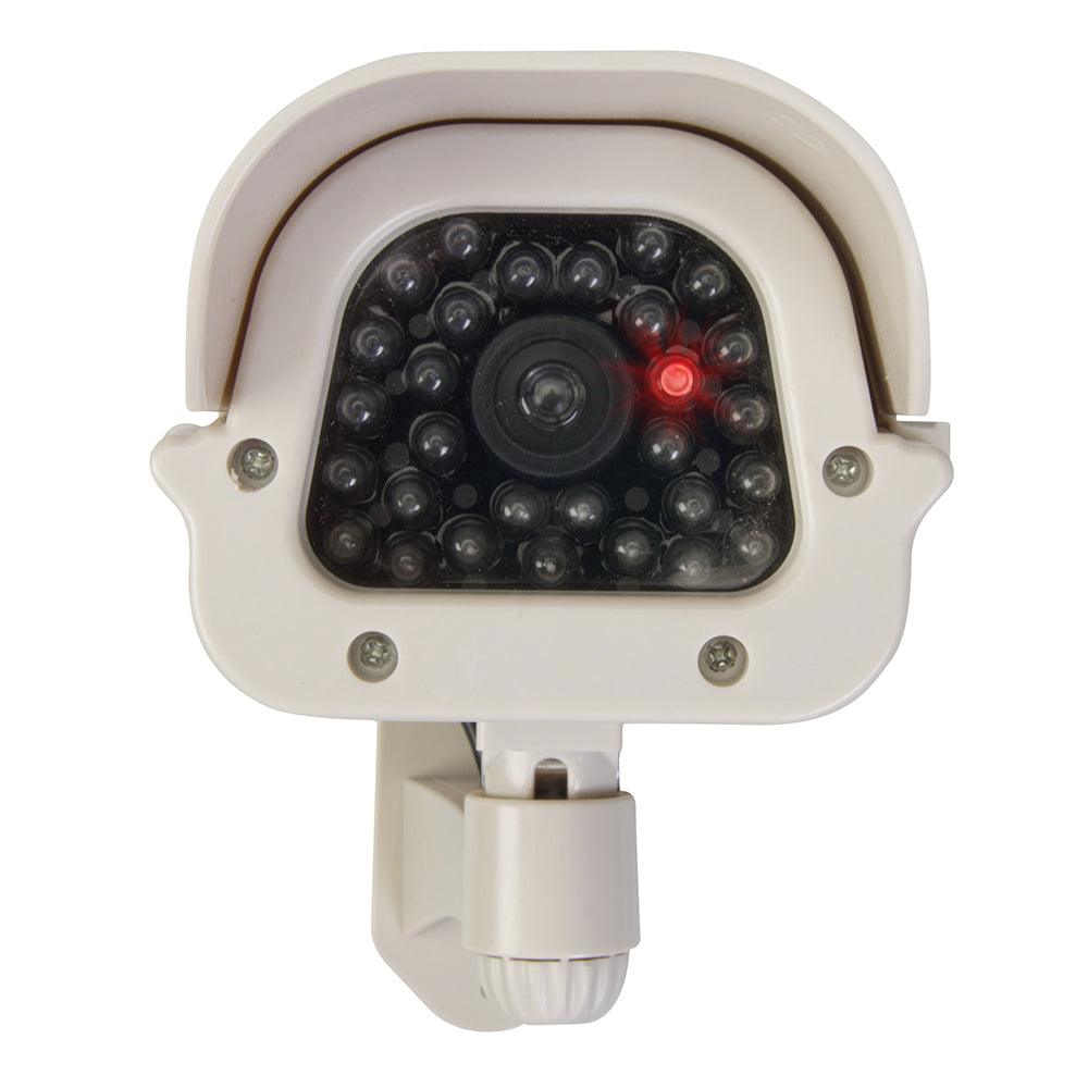 Silverline Solar-Powered Dummy CCTV Camera with LED