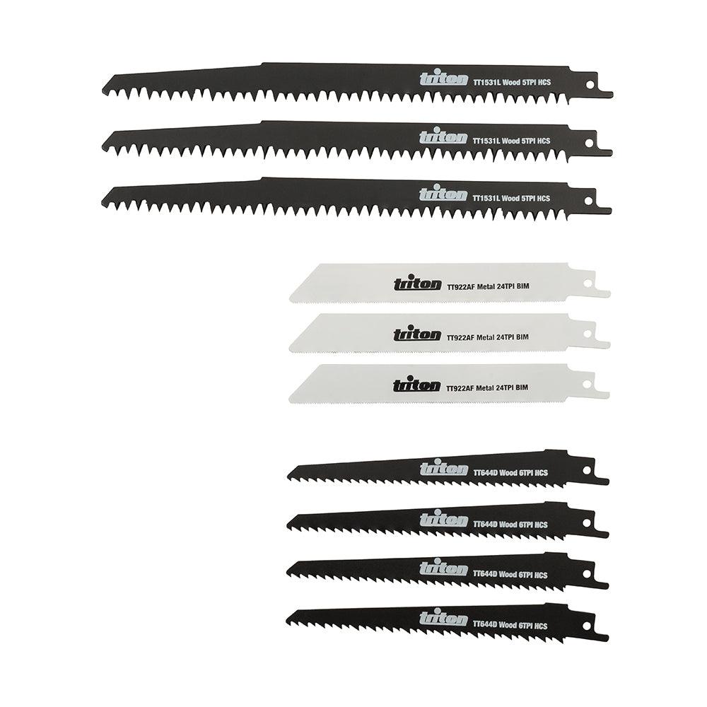 Triton Recip Saw Blade Set 10pce - 0