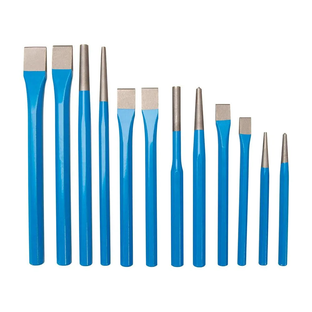 Silverline Punch & Chisel Set 12pce - 0