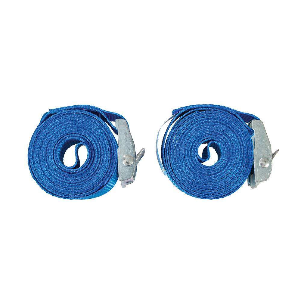 Silverline Cam Buckle Tie Down Strap 2.5m x 25mm 2pk - 0