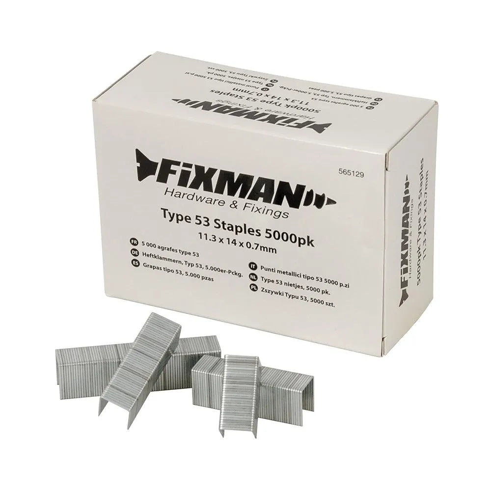 Fixman Type 53 Staples 5000pk