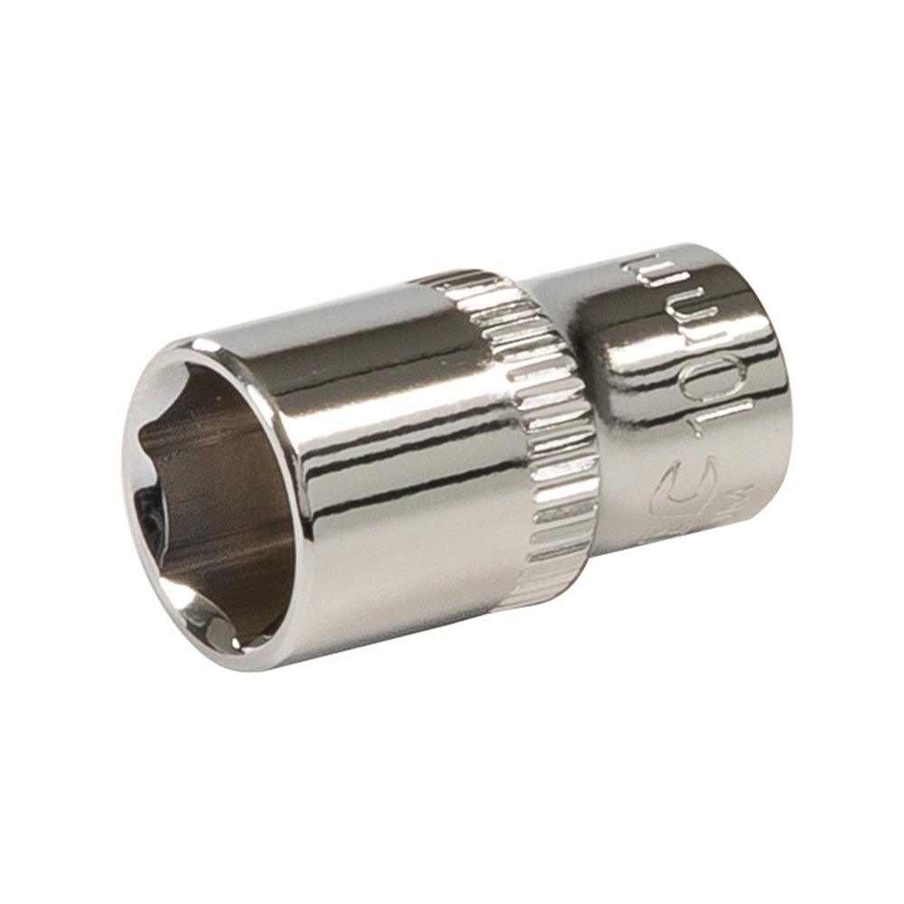 Silverline Socket 1/4" Drive 6pt Metric