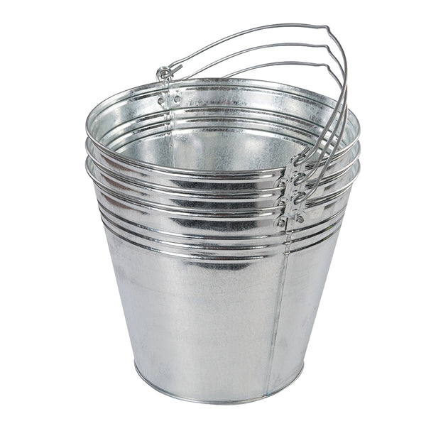 Silverline Galvanised Bucket 3pk