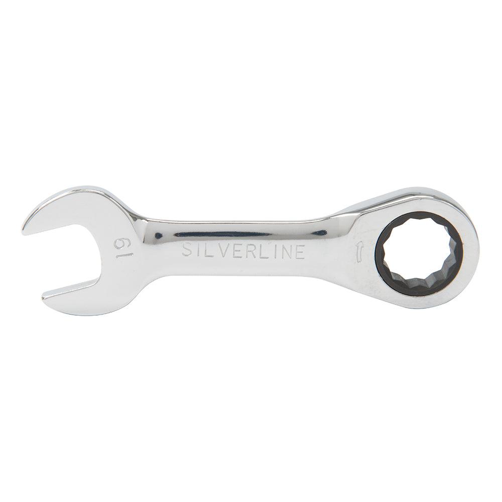 Silverline Stubby Ratchet Spanner Set 7pce