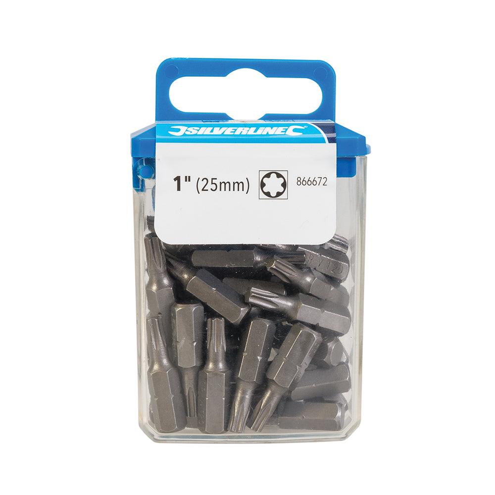 Silverline T20 Cr-V 6150 Screwdriver Bits 30pk - 0