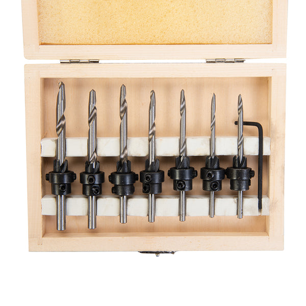 Silverline Drill & Countersink Set 7pce