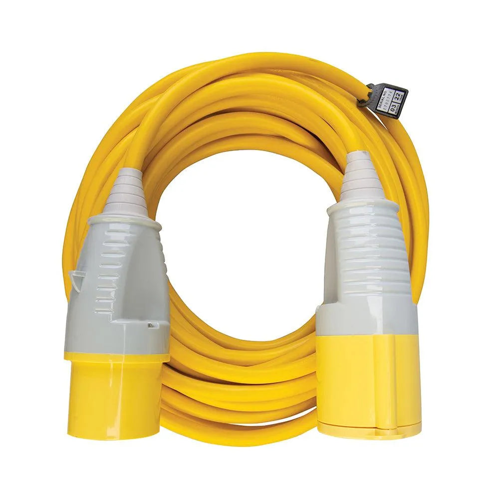 Defender Extension Lead Yellow 4mm2 32A 14m - 0