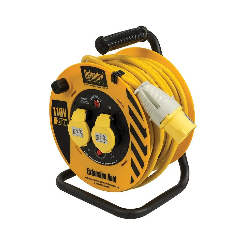 Defender Heavy Duty Industrial Cable Reel 25m