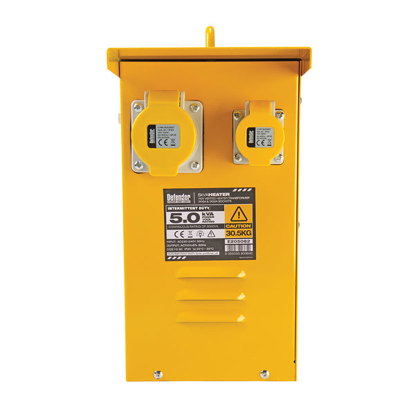 Defender 5kVA Metal Heater Transformer 16A / 32A