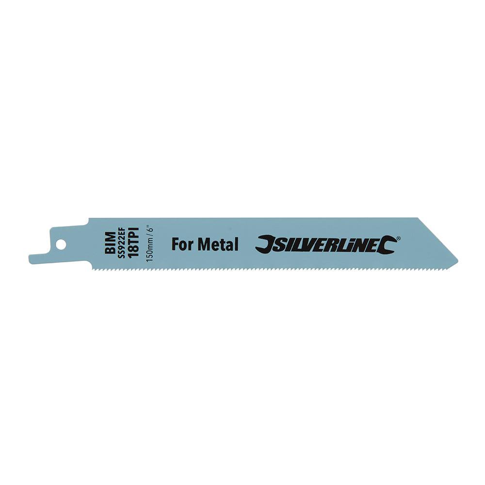 Silverline Recip Saw Blades for Metal 5pk - 0