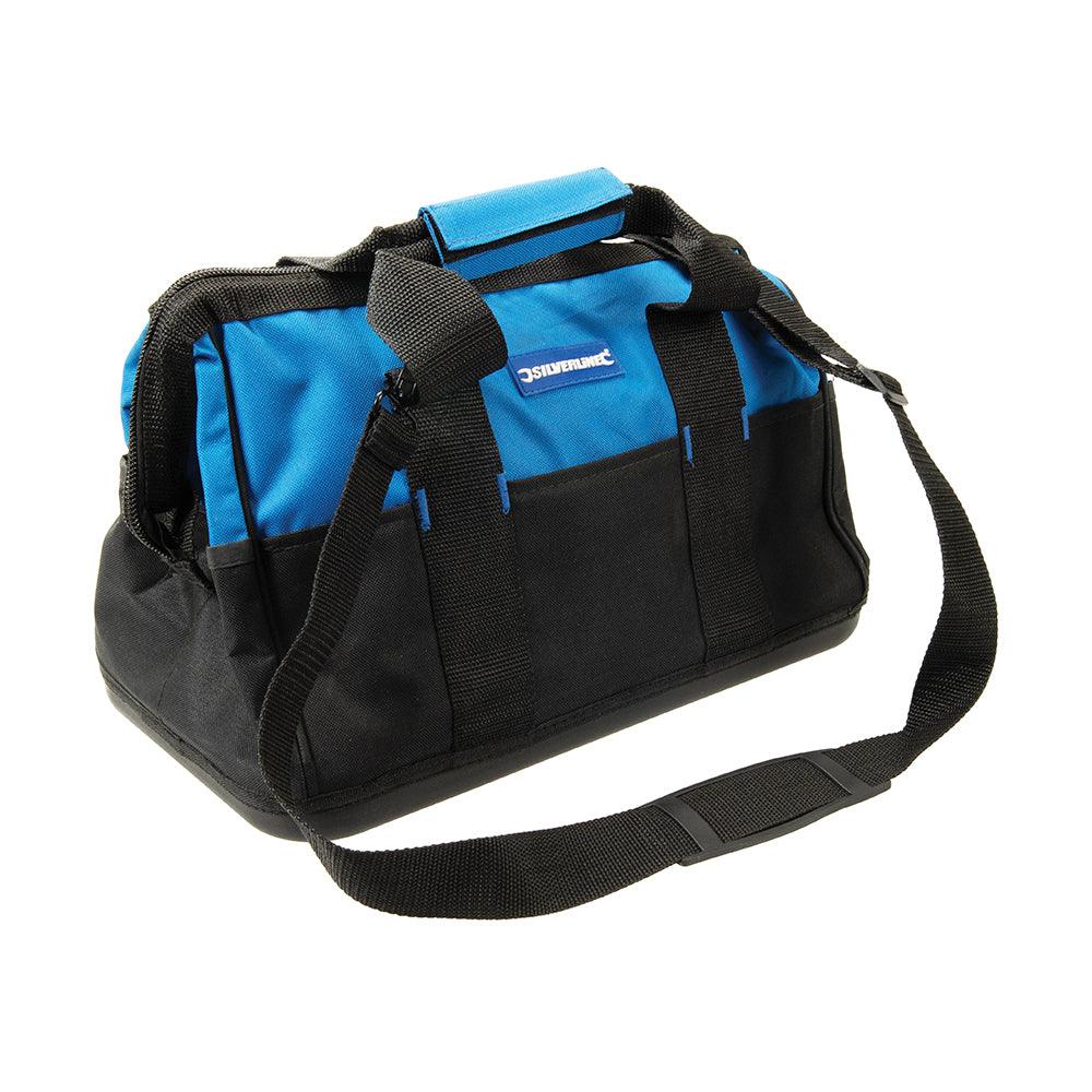 Silverline Tool Bag Hard Base Wide Mouth