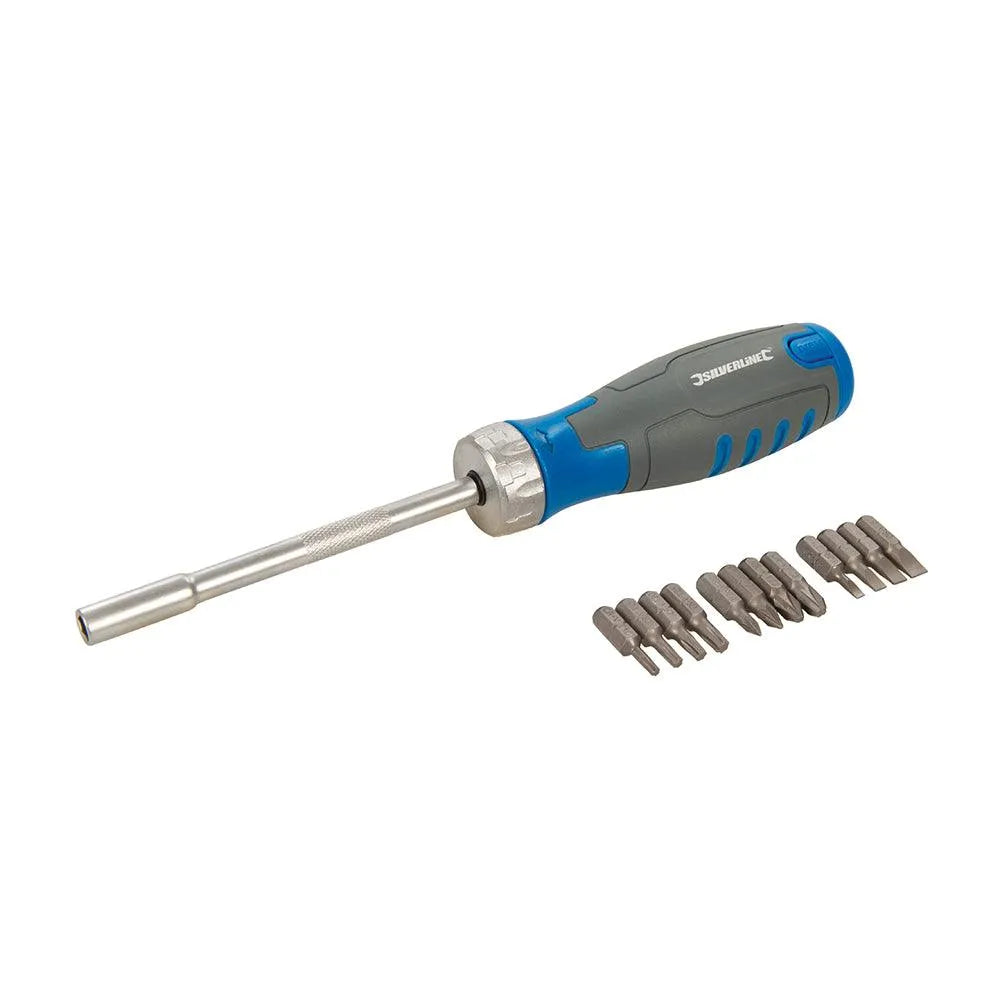 Silverline 12-in-1 Multi-Bit Ratchet Screwdriver