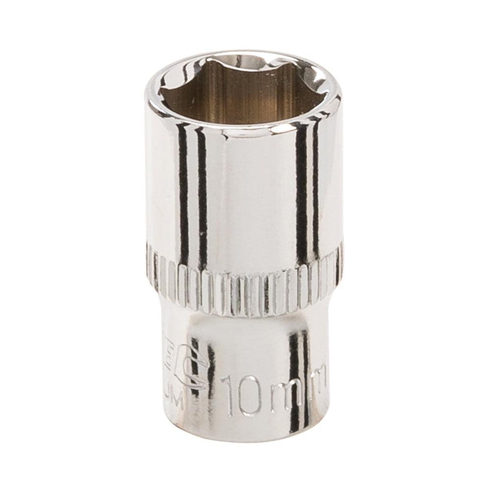 Silverline Socket 1/4" Drive 6pt Metric - 0