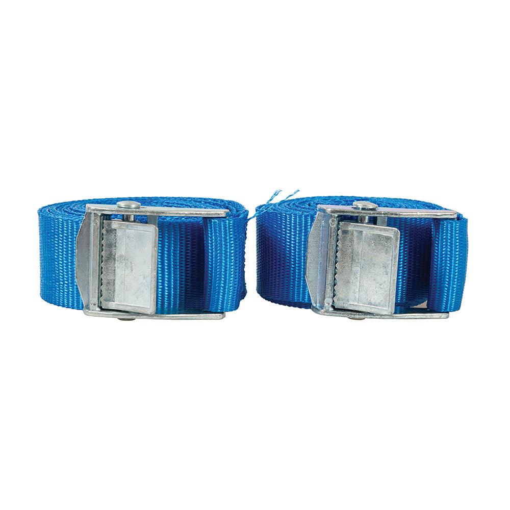 Silverline Cam Buckle Tie Down Strap 2.5m x 25mm 2pk