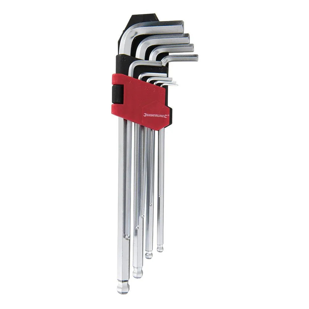 Silverline Expert Hex Key Ball End Set 9pce - 0