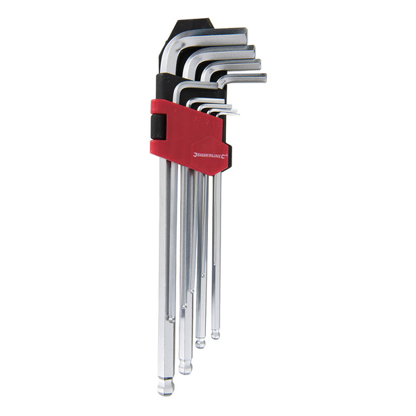 Silverline Expert Hex Key Ball End Set 9pce