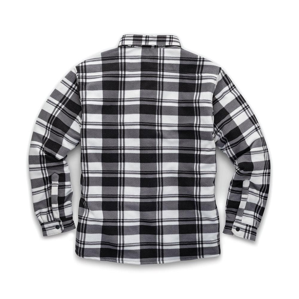 Scruffs Worker Padded Checked Shirt Black/White - 0