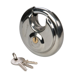 Silverline Stainless Steel Disc Padlock