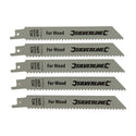 Silverline Recip Saw Blades for Wood 5pk