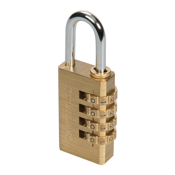 Silverline Combination Padlock Brass