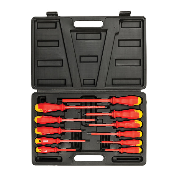 Silverline Insulated Soft-Grip Screwdriver Set 11pce