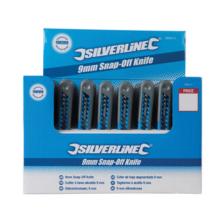 Silverline 9mm Snap-Off Knife Display Box 48pce