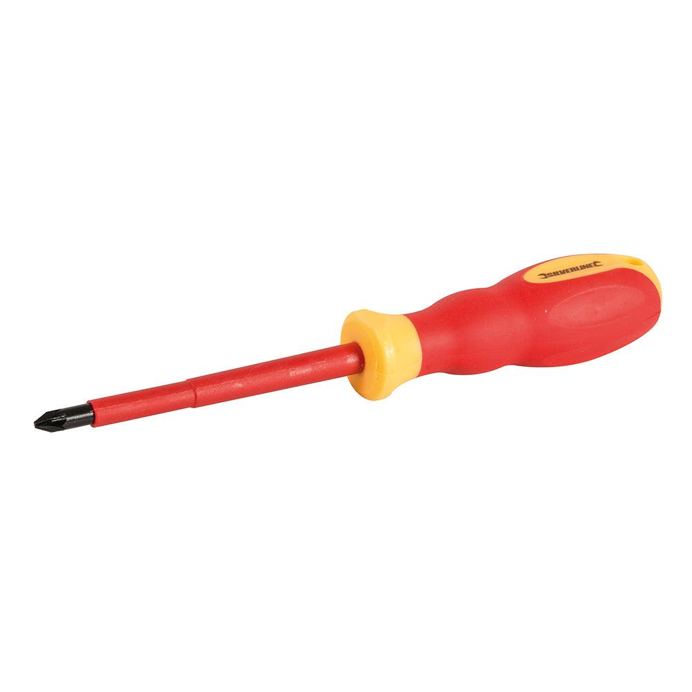 Silverline VDE Soft-Grip Electricians Screwdriver Pozidriv