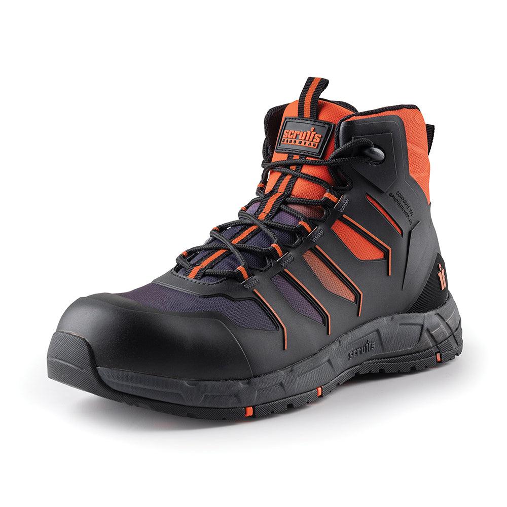 Scruffs Glide Safety Boot Black / Orange