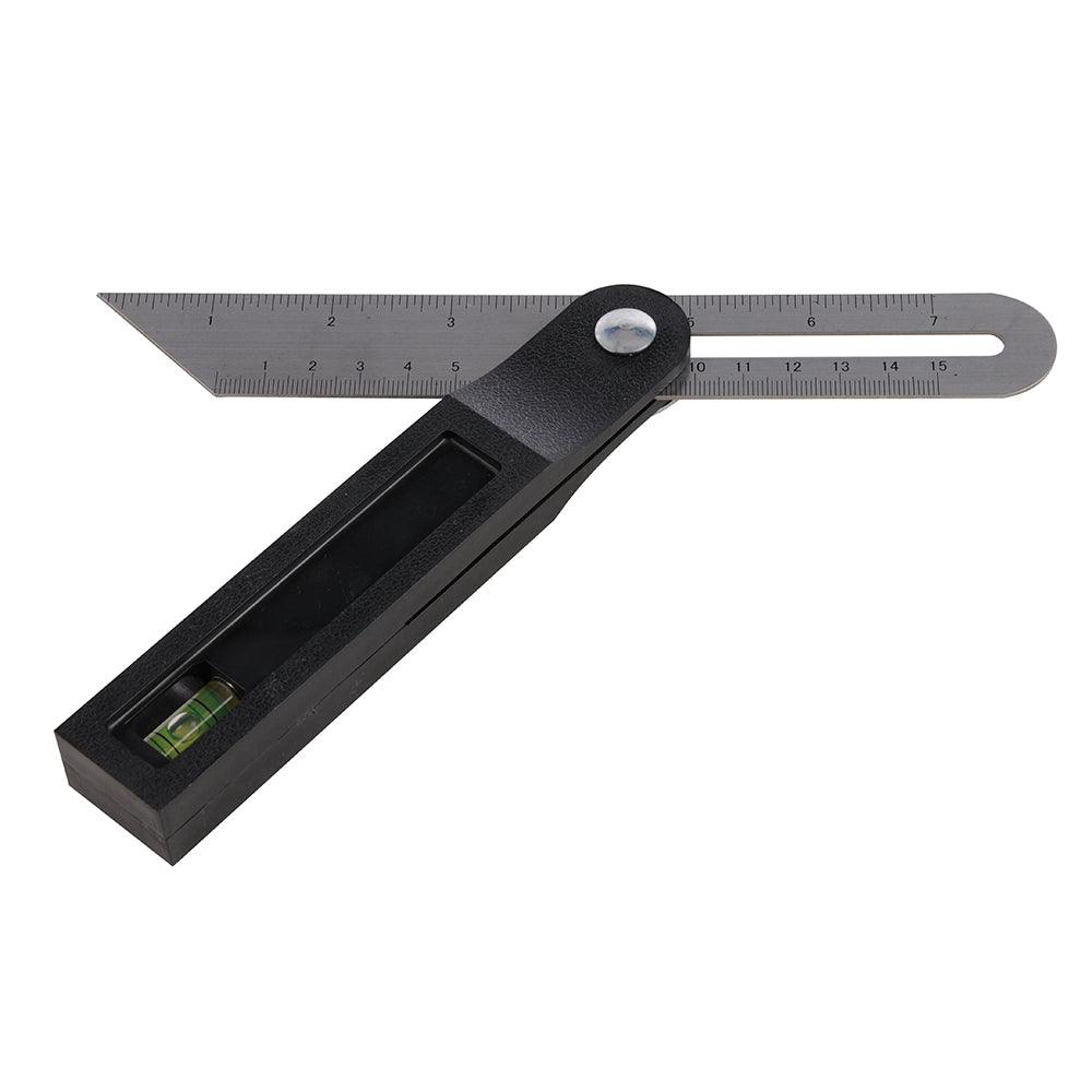 Silverline Sliding T-Bevel with Spirit Level