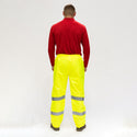 Hi-Vis Elastic Trousers Yellow