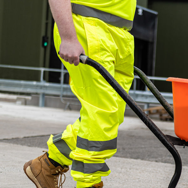 Hi-Vis Elastic Trousers Yellow