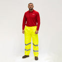 Hi-Vis Elastic Trousers Yellow