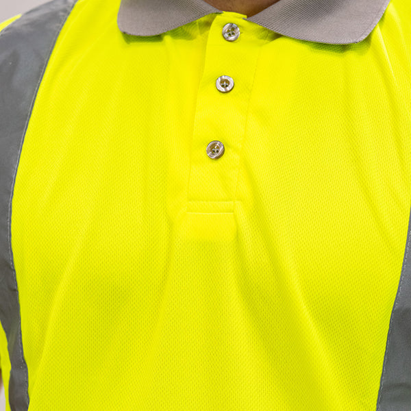 Hi-Vis Polo S/SLEEVE Yellow