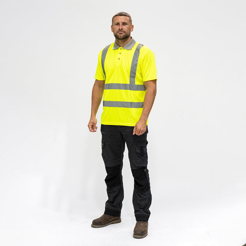 Hi-Vis Polo S/SLEEVE Yellow