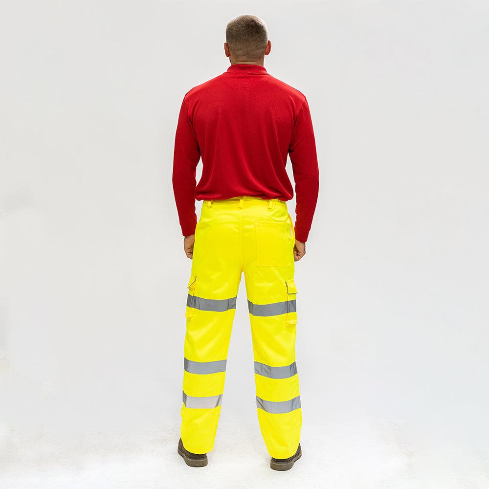 Hi-Vis Elastic Trousers Yellow