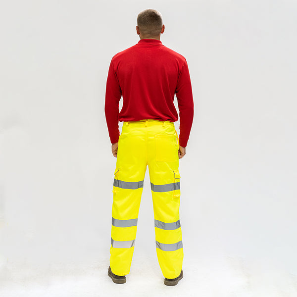 Hi-Vis Elastic Trousers Yellow