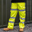 Hi-Vis Elastic Trousers Yellow