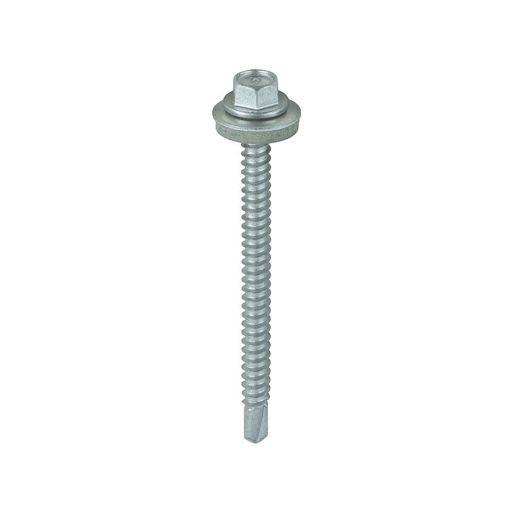 TIMCO Self-Drilling Light Section Screws Exterior Silver with EPDM Washer