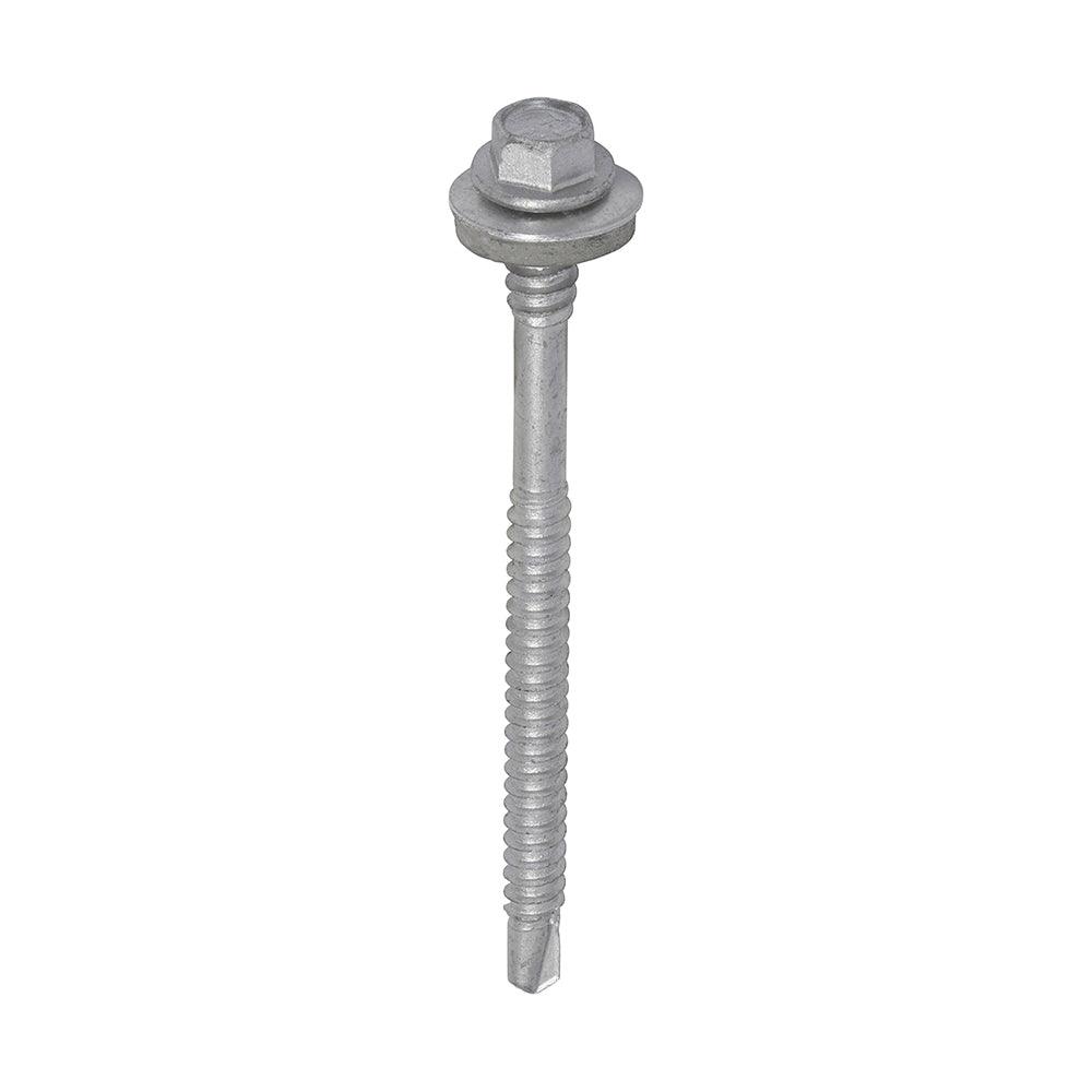 TIMCO Self-Drilling Light Section Composite Panel Screws Exterior Silver with EPDM Washer - 0