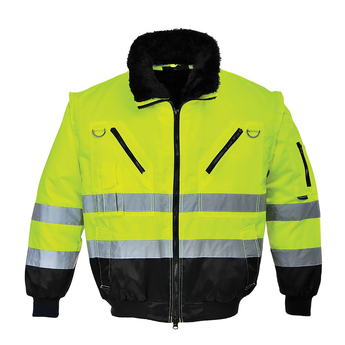 Hi-Vis 3-in-1 Contrast Pilot Jacket - 0