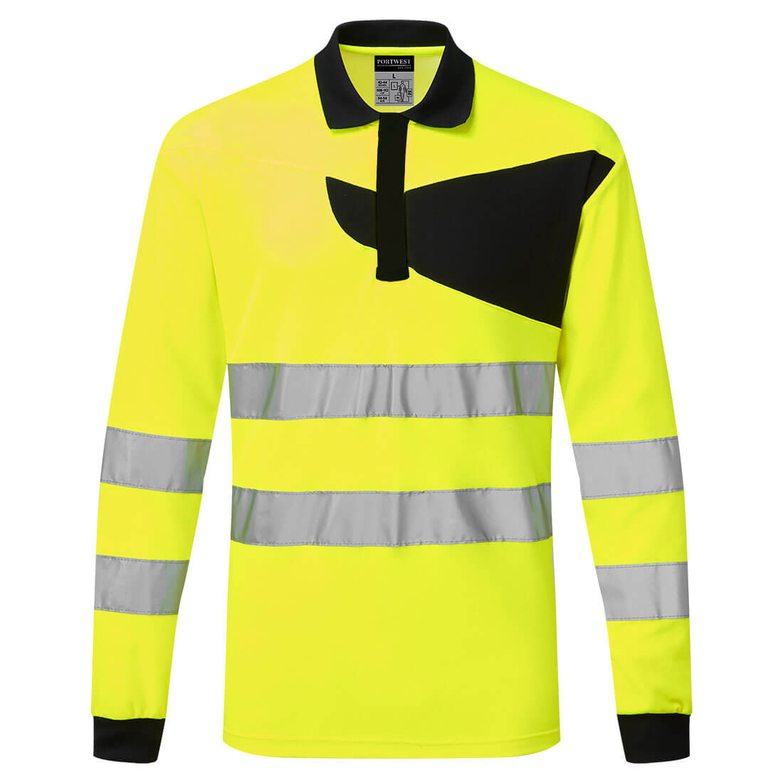 PW2 Hi-Vis Polo Shirt L/S - 0