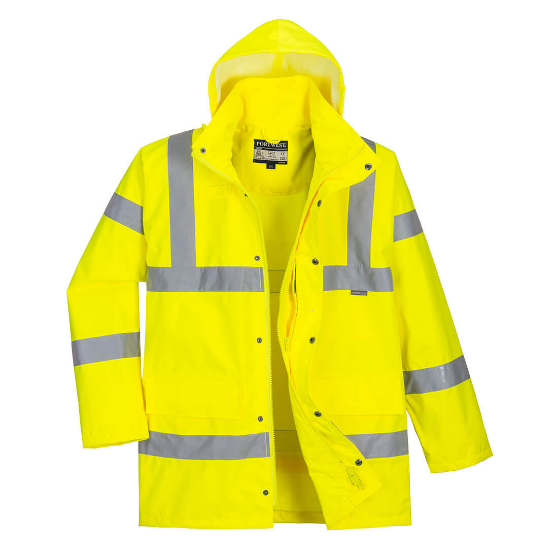 Hi-Vis Breathable Rain Traffic Jacket - 0